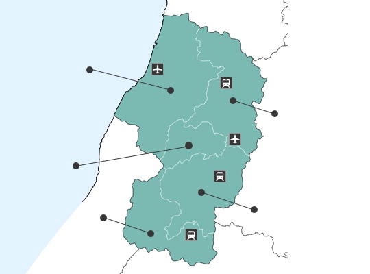 야마가타현の地図