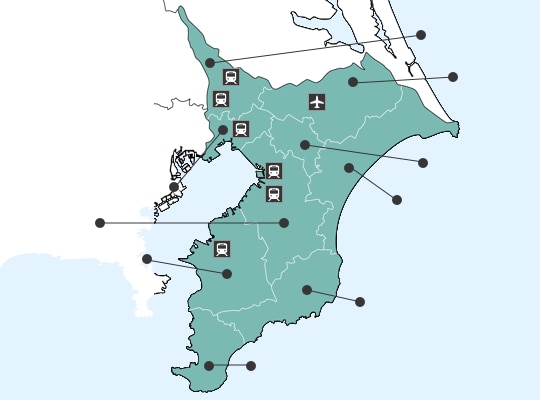 지바현の地図
