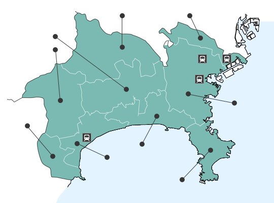 가나가와현の地図