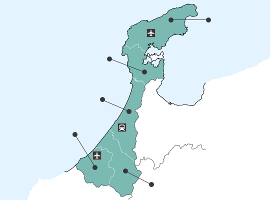 이시카와현の地図