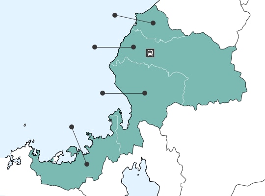 후쿠이현の地図