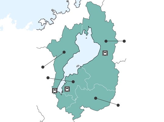 시가현の地図