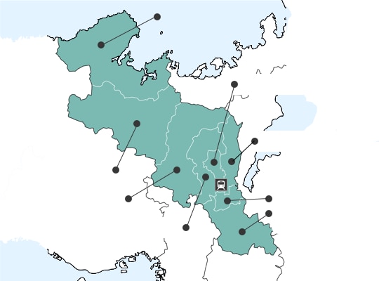 교토부の地図