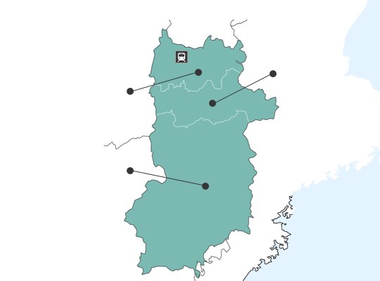 나라현の地図