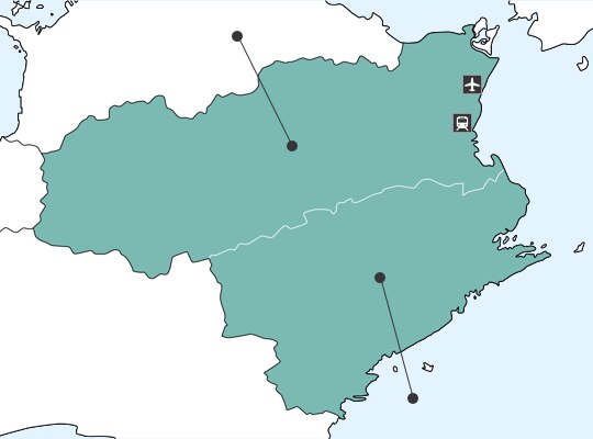 도쿠시마현の地図