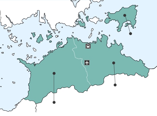 가가와현の地図