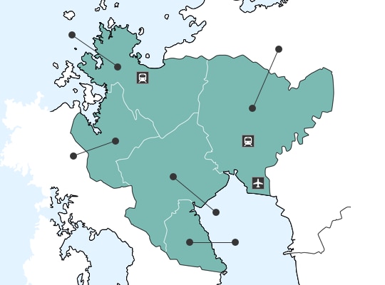사가현の地図