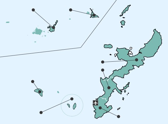 오키나와현の地図